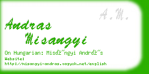 andras misangyi business card